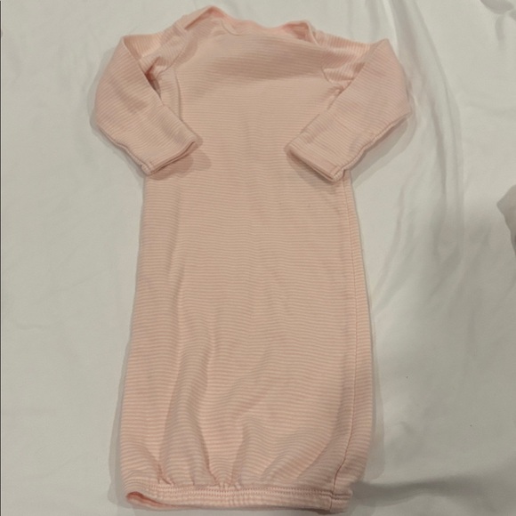 NWOT Carter's Pink and Cream Baby 2-Pack Sleeper Gowns - Newborn - Picture 9 of 9
